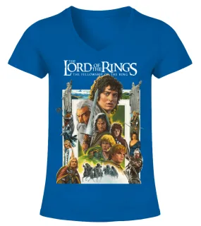 014 The Lord of the Rings The Fellowship of the Ring 2001 BL Camiseta cuello pico Mujer
