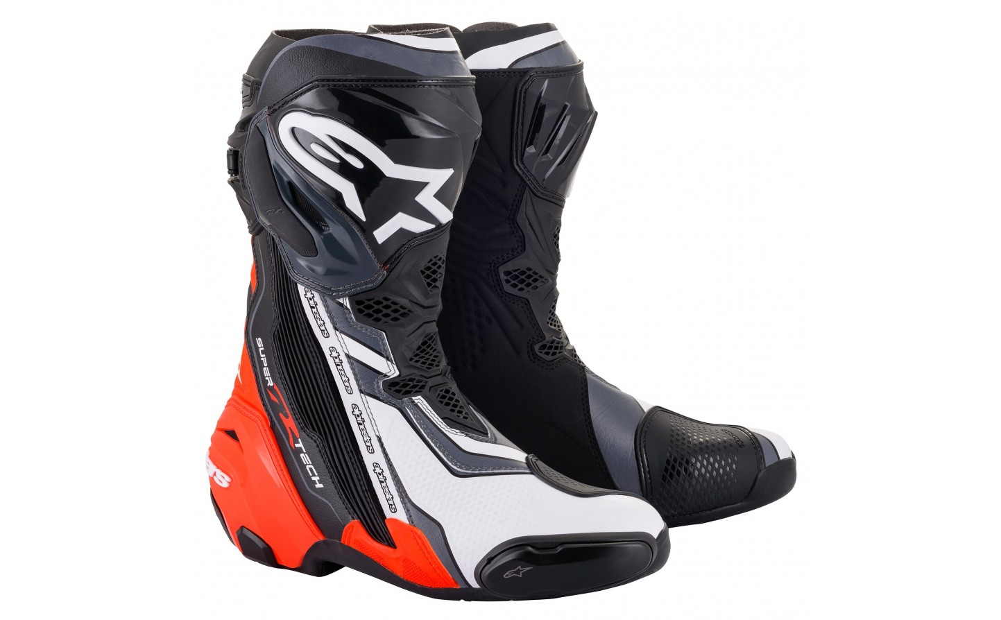 Botas Alpinestars Superterch R Negro Rojo Fluor |1329|