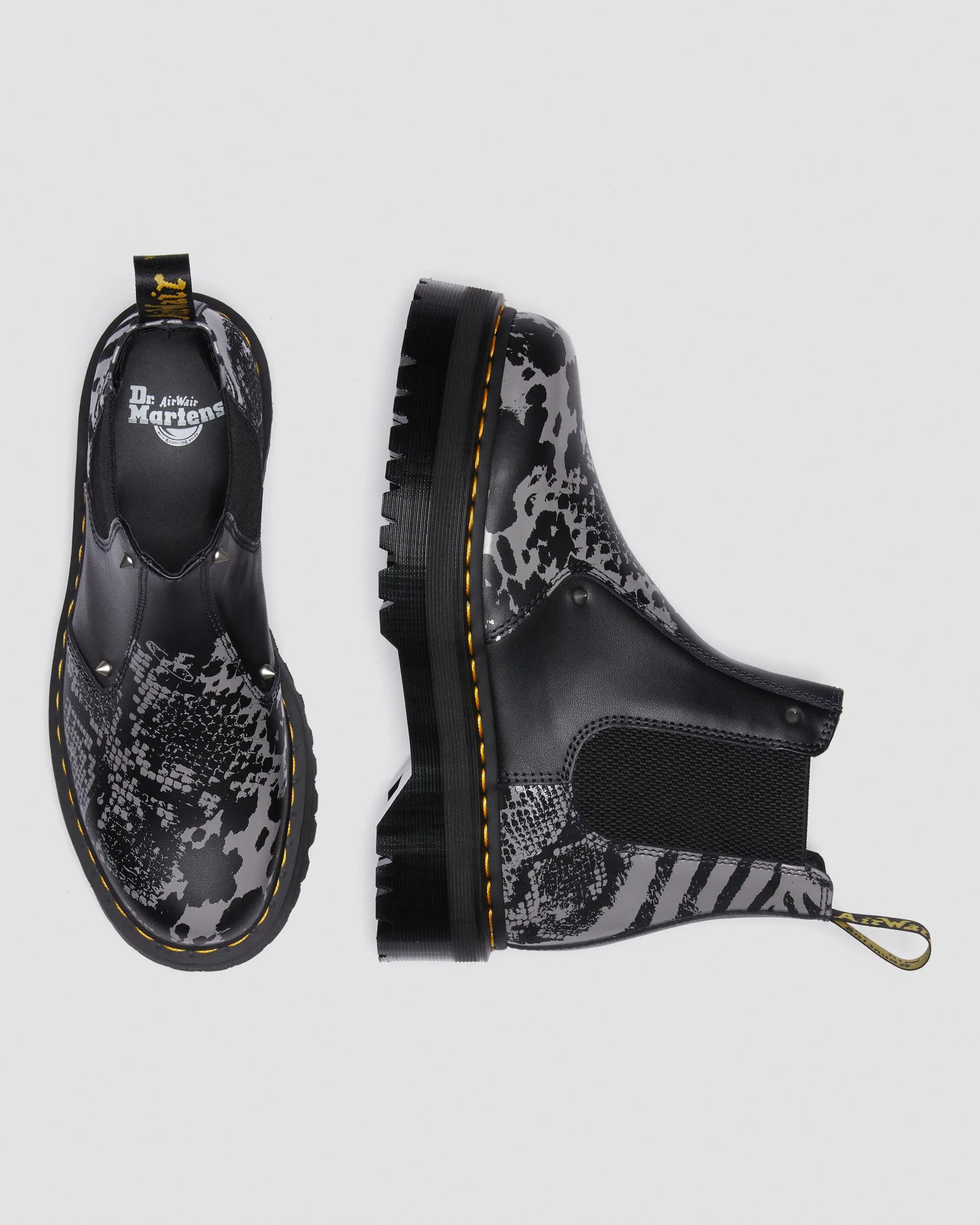 Botas con plataforma 2976 Quad con estampado animal