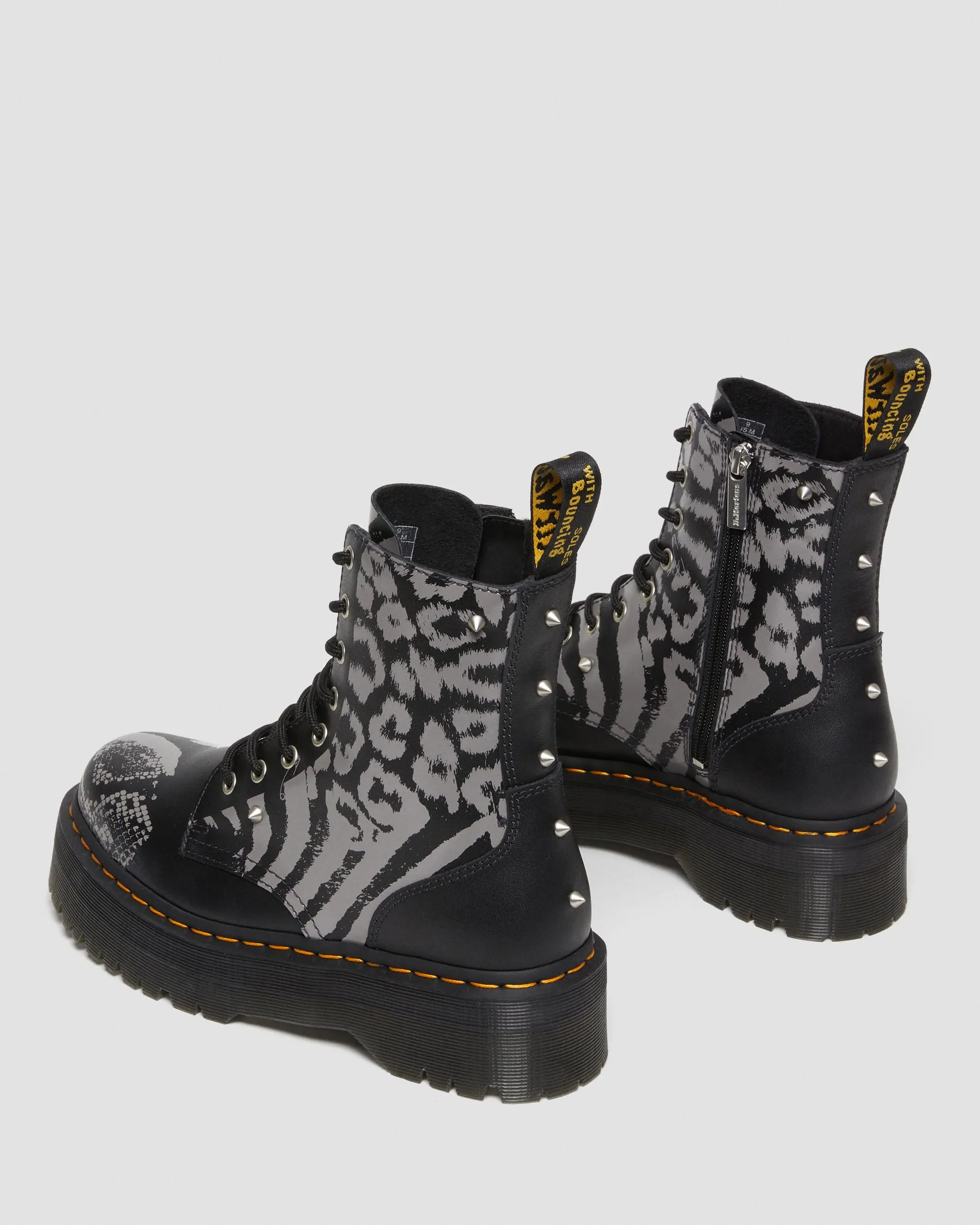 Botas con plataforma Jadon Animal Clash en piel