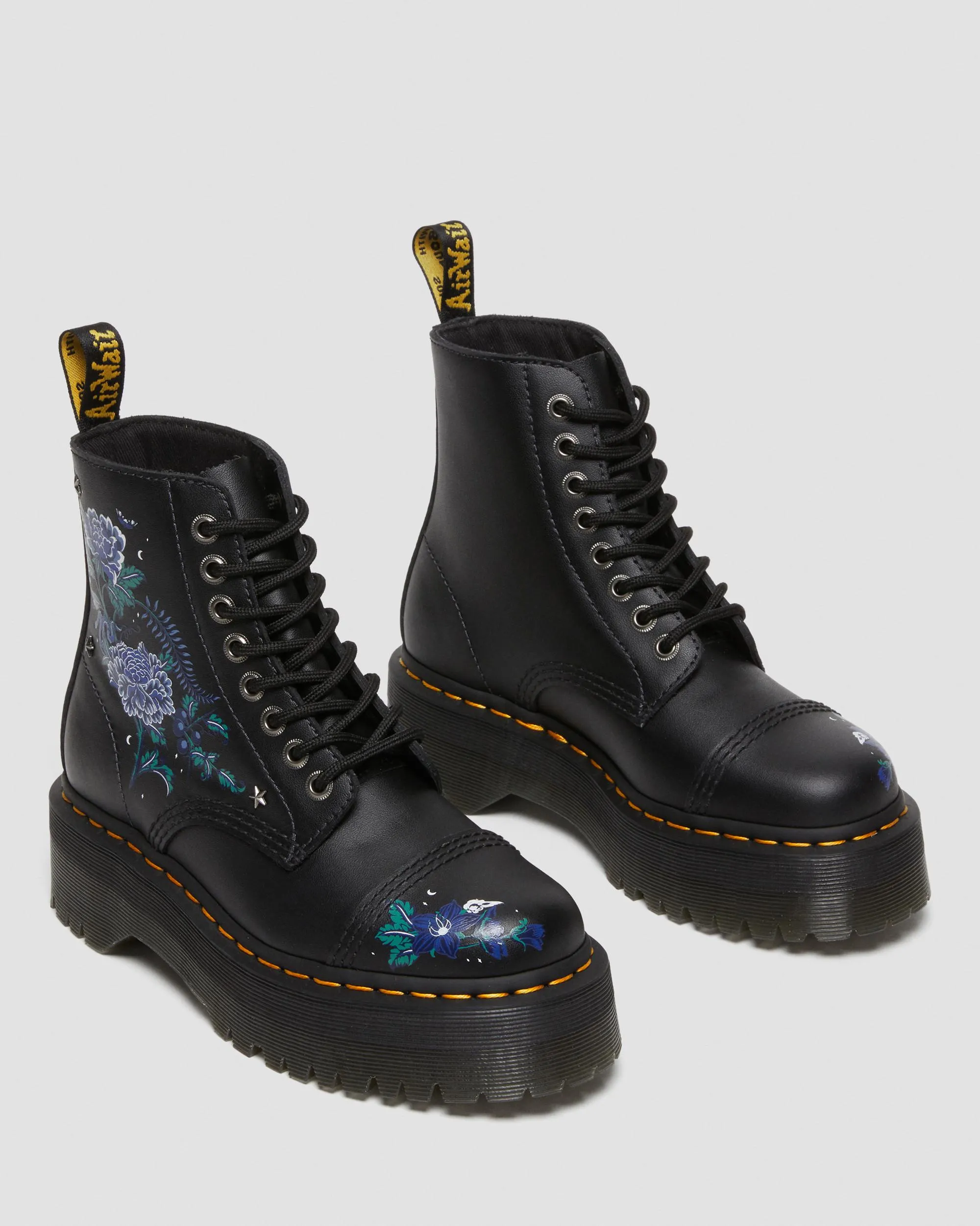 Botas con plataforma Sinclair Mystic Floral en piel