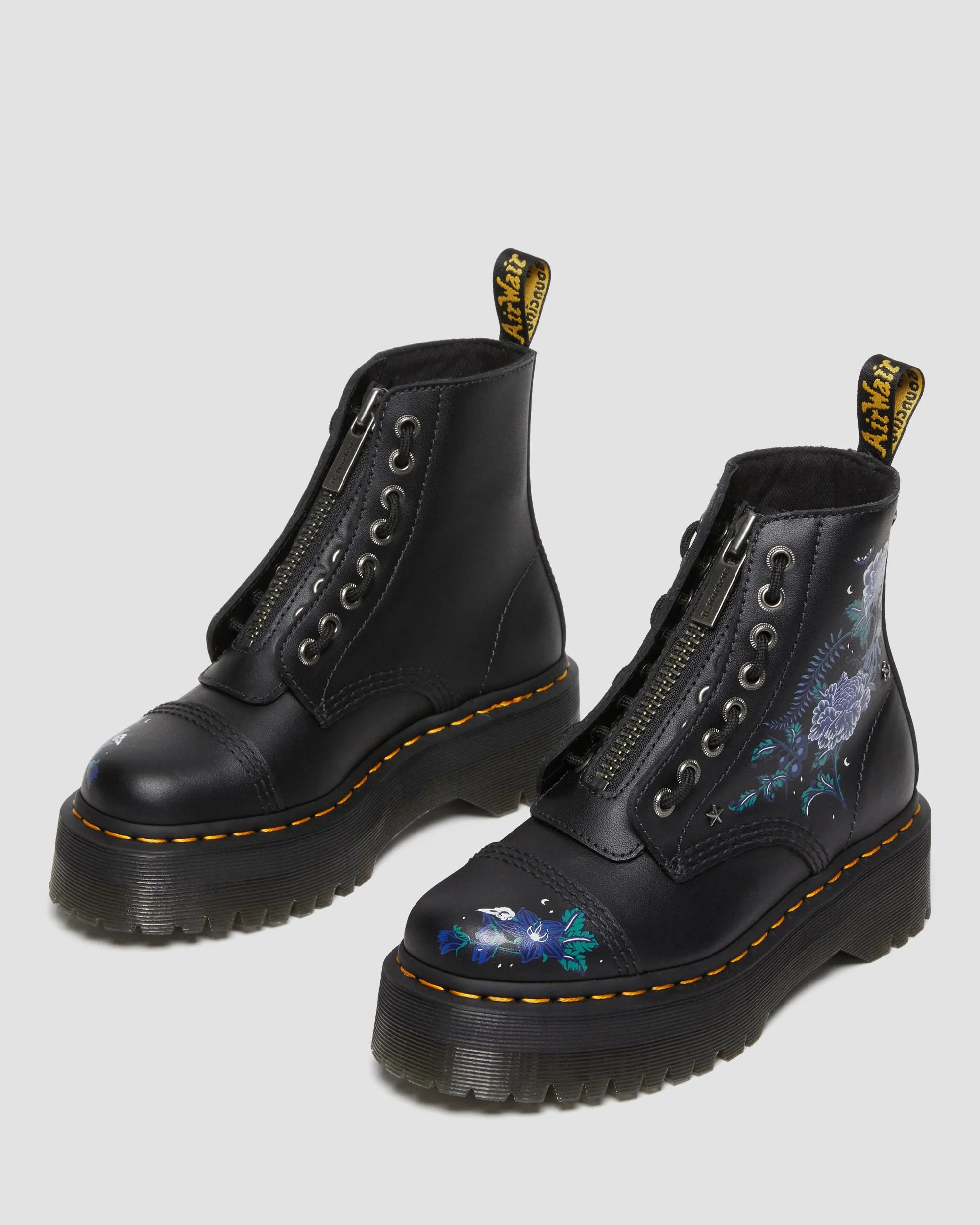 Botas con plataforma Sinclair Mystic Floral en piel