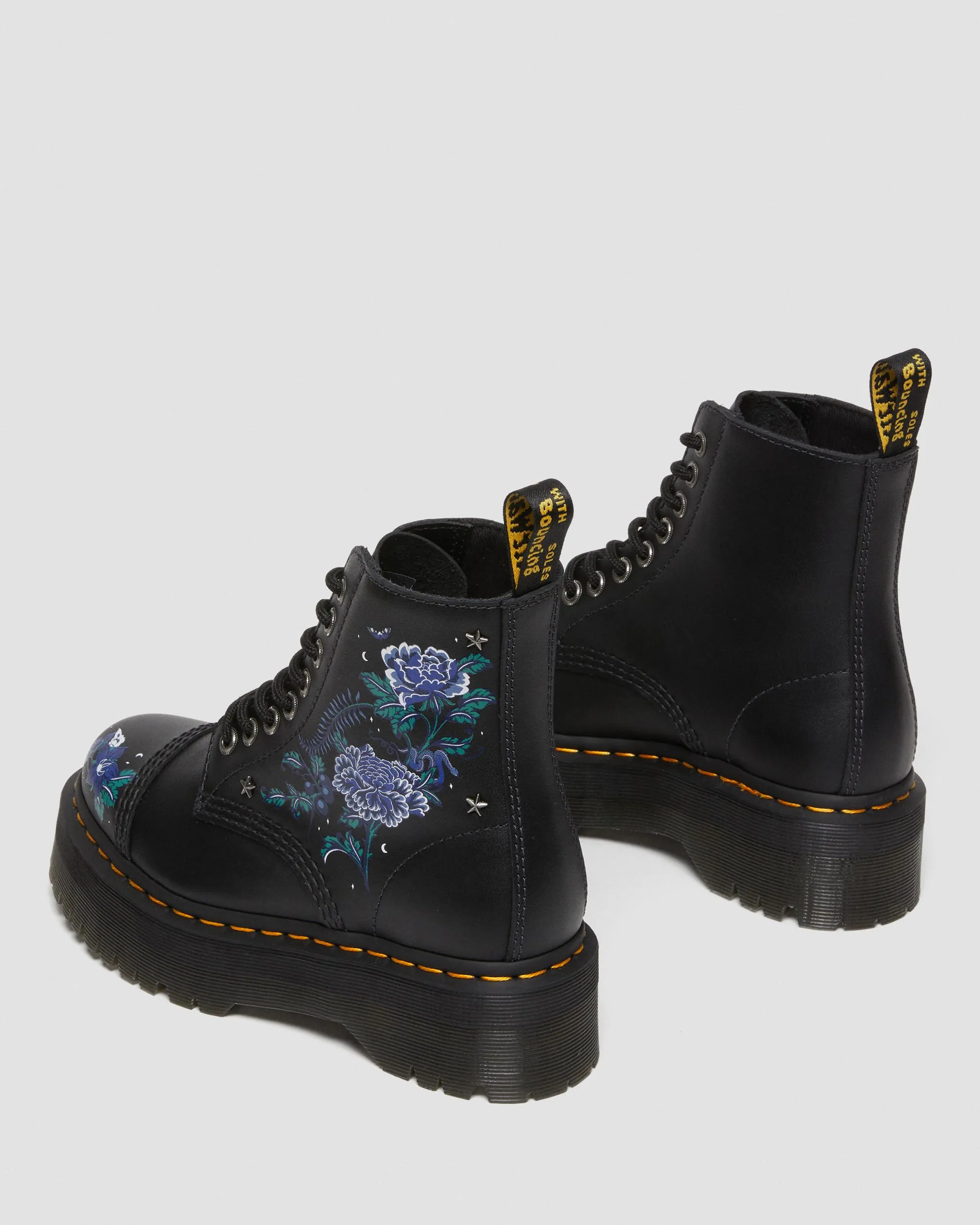 Botas con plataforma Sinclair Mystic Floral en piel