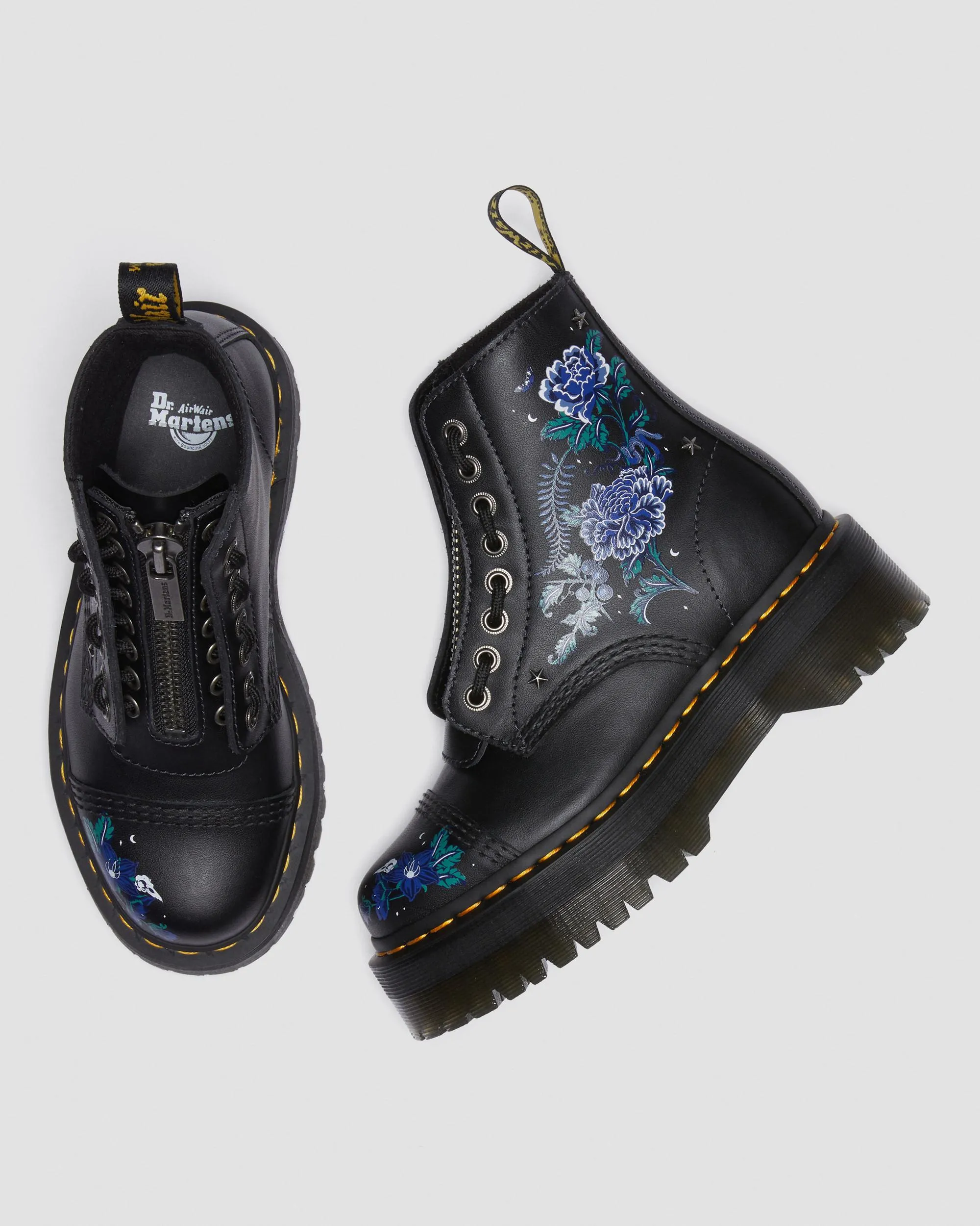 Botas con plataforma Sinclair Mystic Floral en piel