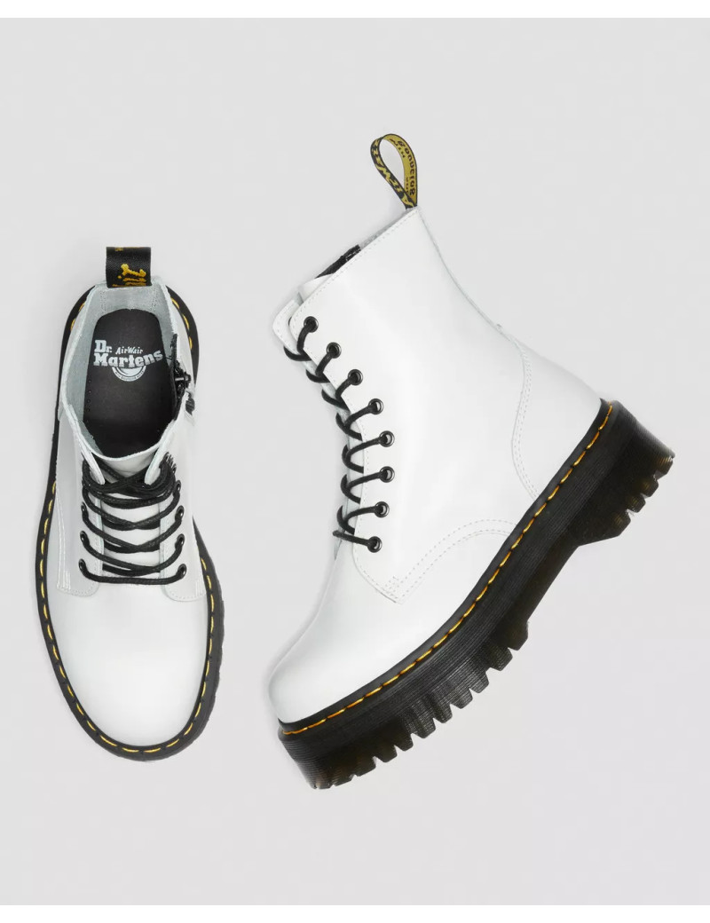 Botas Dr Martens color blanco cordon