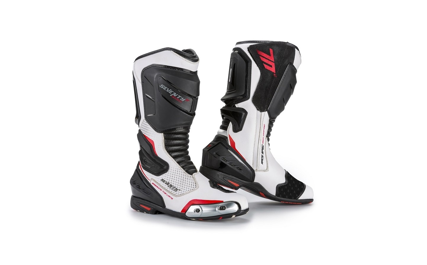 Botas Seventy Sd-Br1 Racing Blanco Rojo |SD310012047|