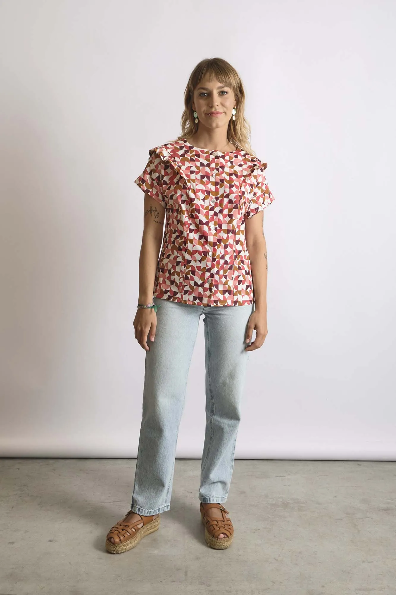 Camisa con volantes CEREIXA