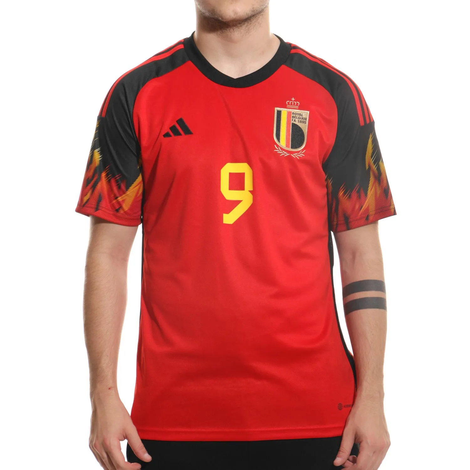 Camiseta adidas Bélgica Lukaku 2022 2023