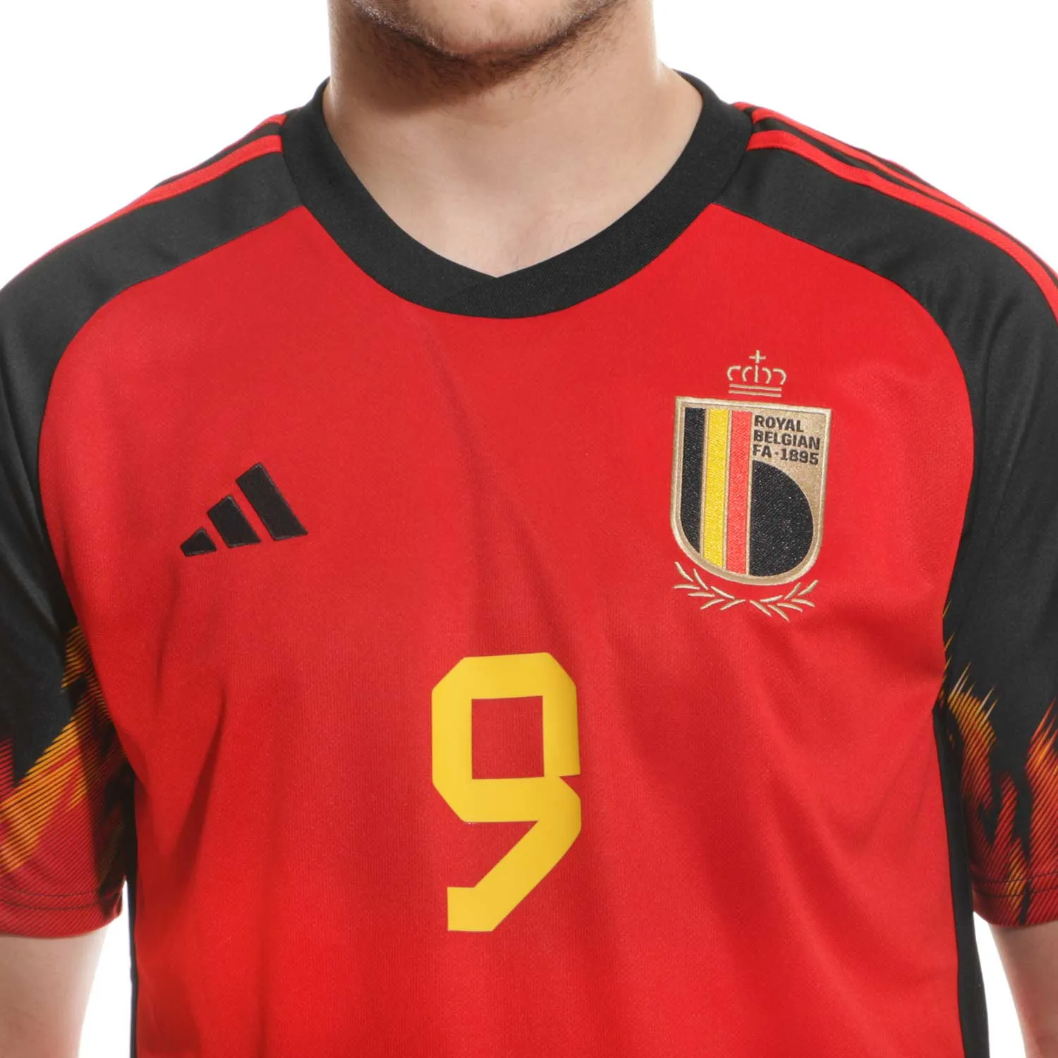 Camiseta adidas Bélgica Lukaku 2022 2023