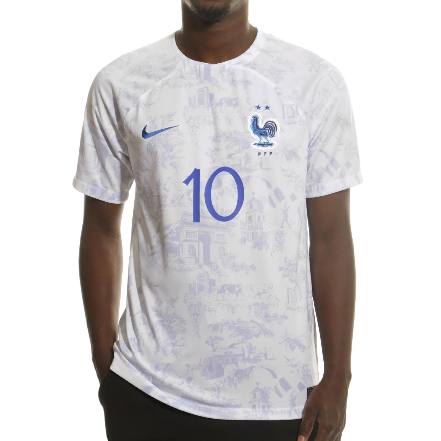 Camiseta Nike 2a Francia Mbappé 2022 2023 Dri-Fit Stadium