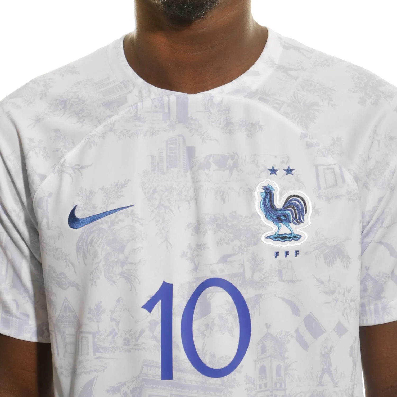 Camiseta Nike 2a Francia Mbappé 2022 2023 Dri-Fit Stadium