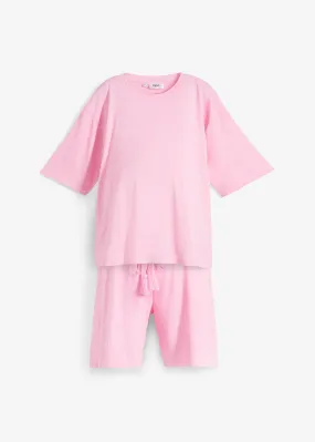 Camiseta y pantalón premamá (2 piezas) Rosa