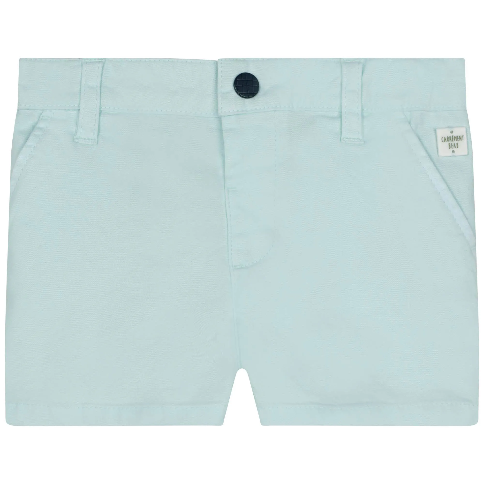 CARREMENT BEAU Pantalón liso sarga de algodón