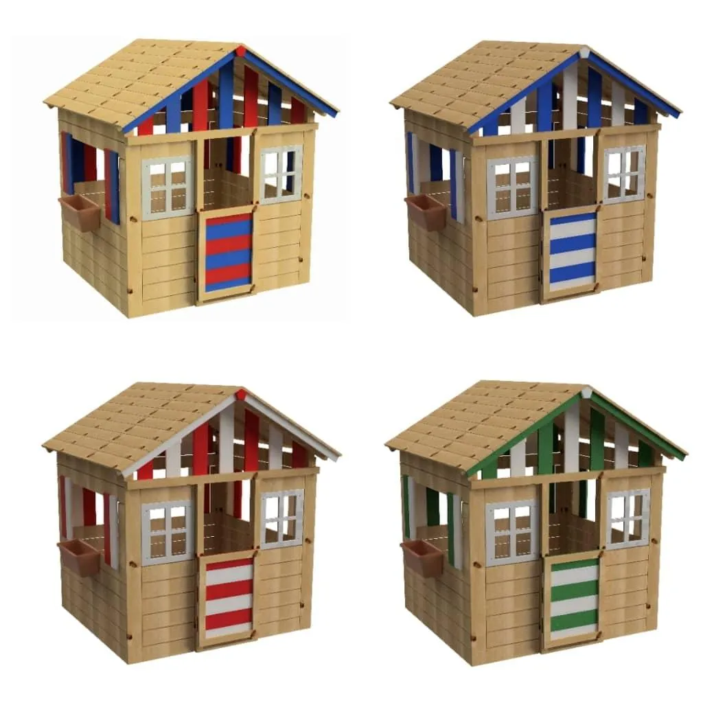 CASITA INFANTIL DE MADERA MASGAMES LOLLIPOP XL BICOLOR