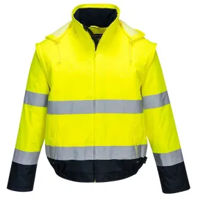 Chaqueta alta visibilidad impermeable 2 en 1 Essential 