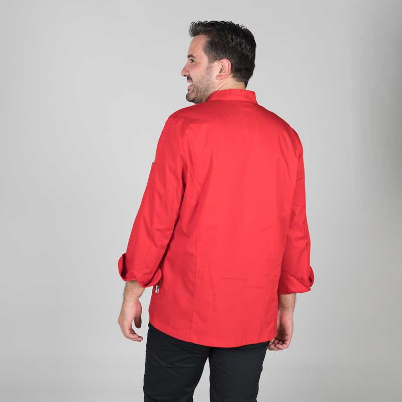 Chaqueta cocinero roja Teramo - Gary's