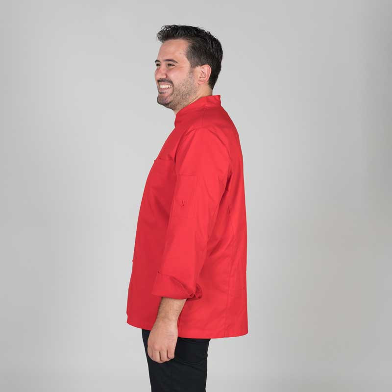 Chaqueta cocinero roja Teramo - Gary's