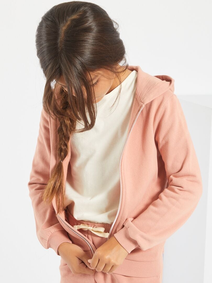 Chaqueta con capucha - rosa