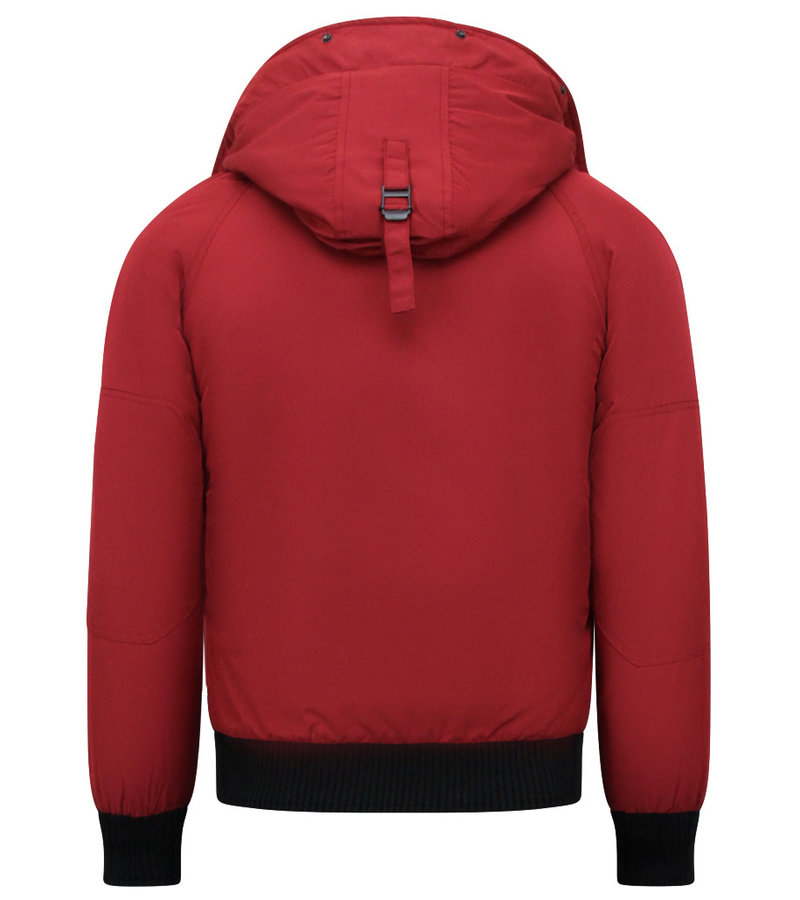 Chaqueta Corta De Invierno Para Hombre - 8821 - Rojo