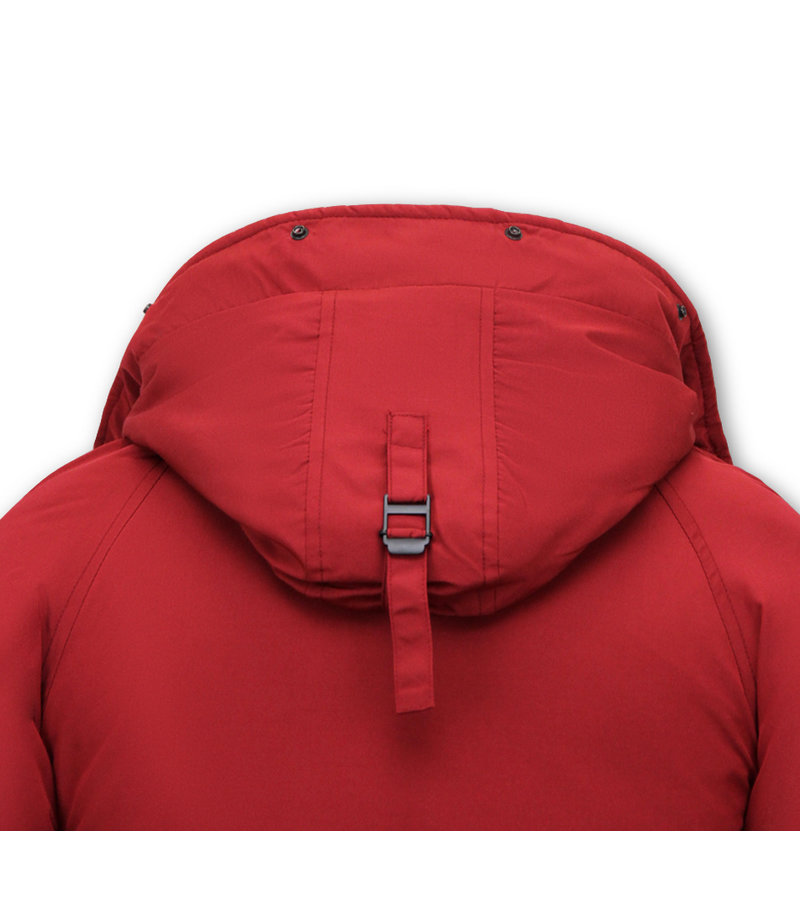 Chaqueta Corta De Invierno Para Hombre - 8821 - Rojo