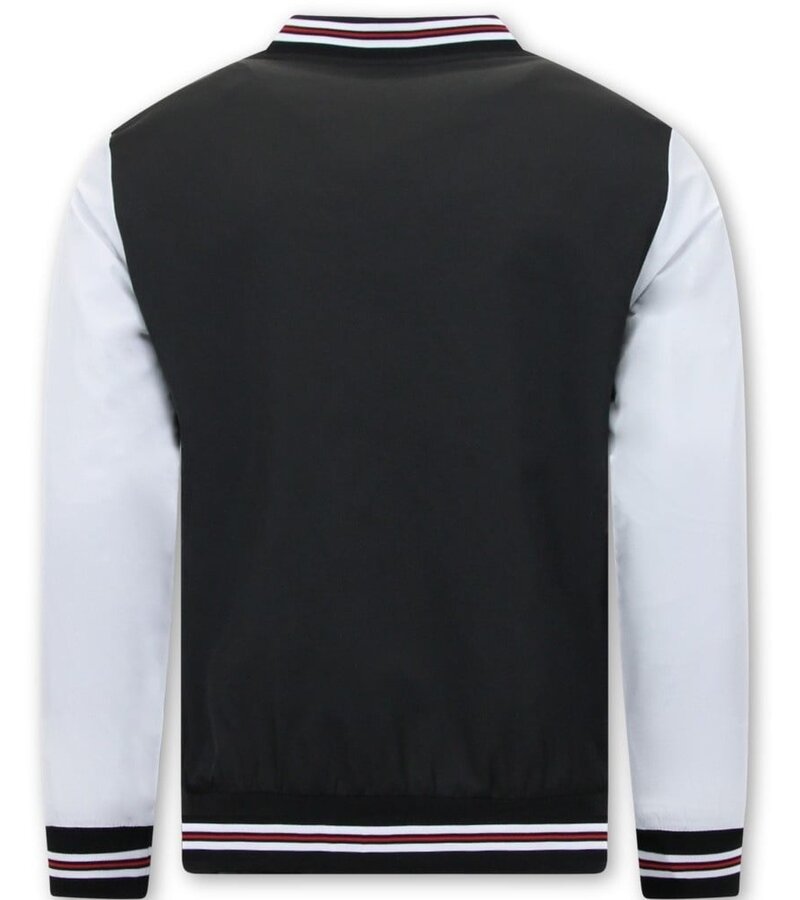 Chaqueta de béisbol fina clásica - Negro