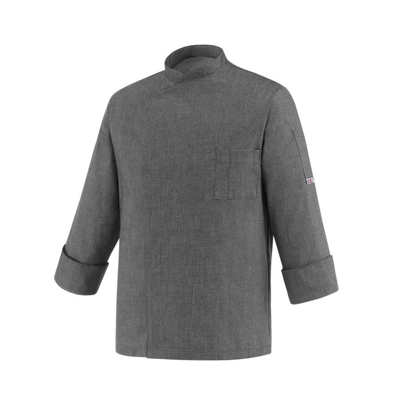 Chaqueta de chef Cheap color gris mix - Egochef