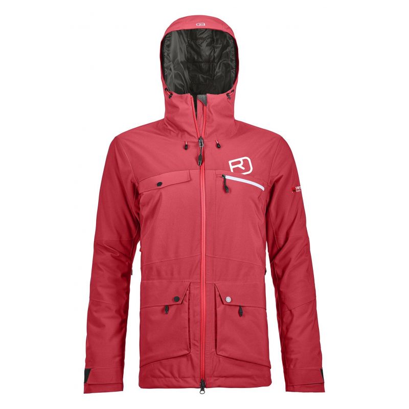 Chaqueta de esquí Ortovox 2L SWISSWOOL ANDERMATT (Hot Coral) Mujer