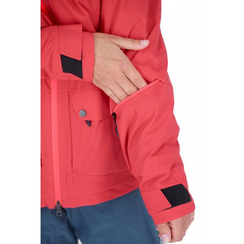 Chaqueta de esquí Ortovox 2L SWISSWOOL ANDERMATT (Hot Coral) Mujer