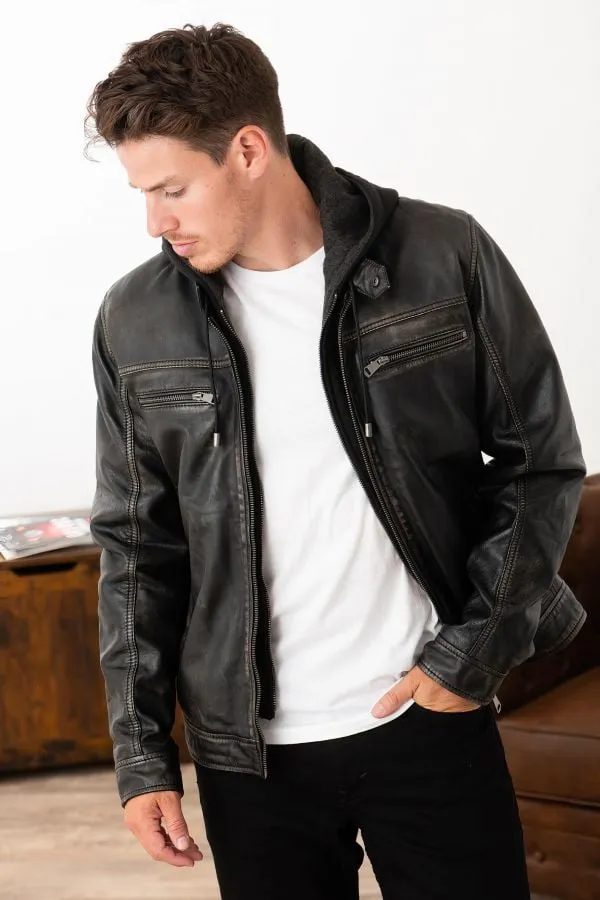 Chaqueta Hombre Cityzen Philadelphia Rub Off Black