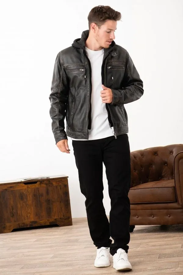 Chaqueta Hombre Cityzen Philadelphia Rub Off Black