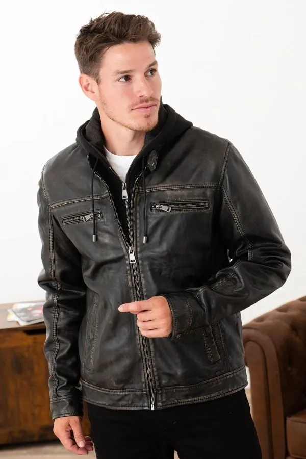 Chaqueta Hombre Cityzen Philadelphia Rub Off Black