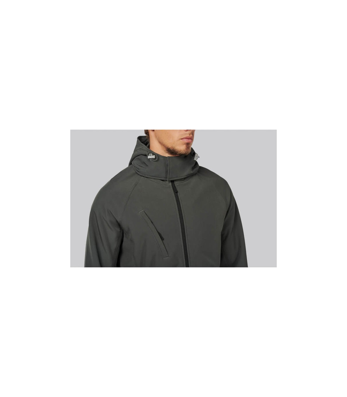 Chaqueta Kariban K413 softshell con capucha extraíble