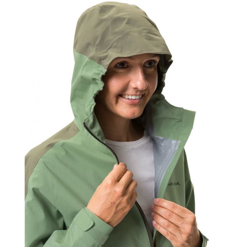 Chaqueta para mujer Vaude Moab Rain Jacket II (verde sauce)