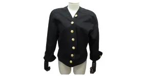 CHAQUETA VINTAGE YVES SAINT LAURENT CON FORRO DE PECHO 46 CHAQUETA YSL BOTONES XL Negro 