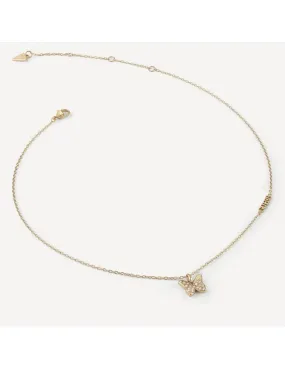 Collar Guess Mujer Mariposa Acero Dorado JUBN04107
