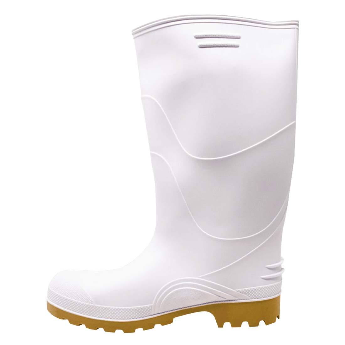 Dinosaurio pp-1015b-09.5 talla 42 par de botas de pvc antideslizantes blancas altas