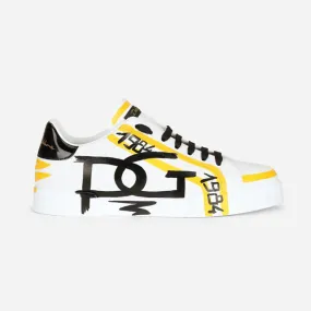 Dolce Gabbana Zapatillas Portofino de edición limitada D&G para hombre-Amarillo