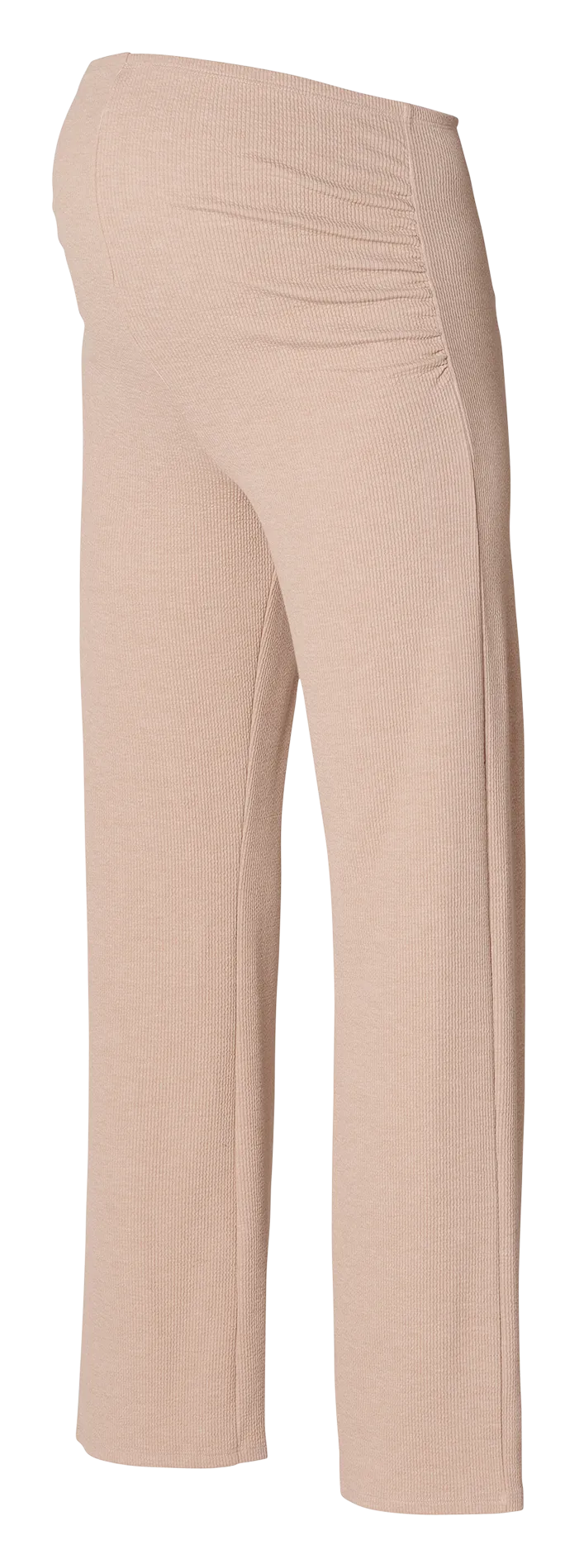 EDIME - Pantalón recto elástico de premamá en beige