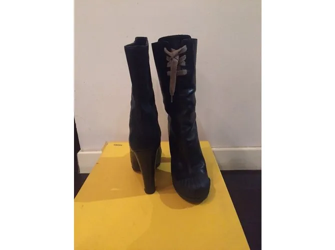 Fendi Botas Negro 