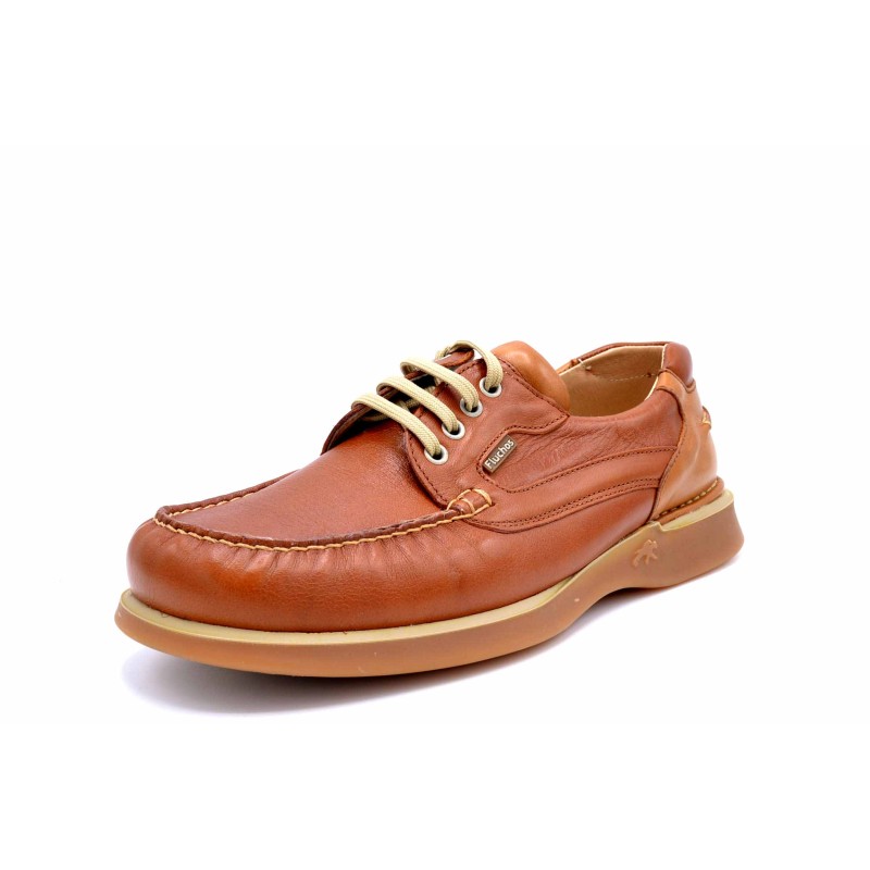 Fluchos 3491 cuero tan | Zapato de piel con cordones