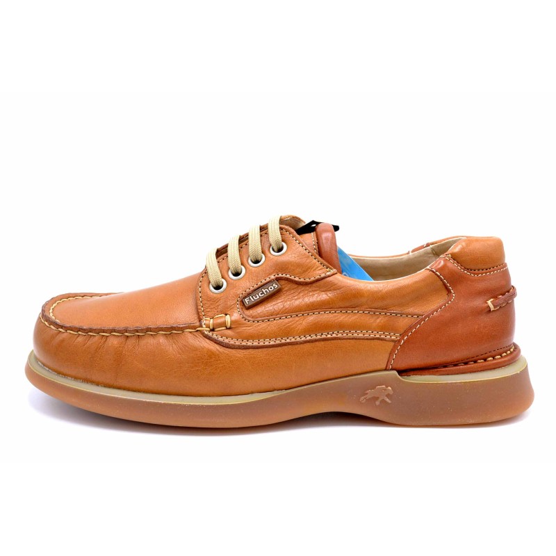 Fluchos 3491 tan cuero | Zapato de piel con cordones