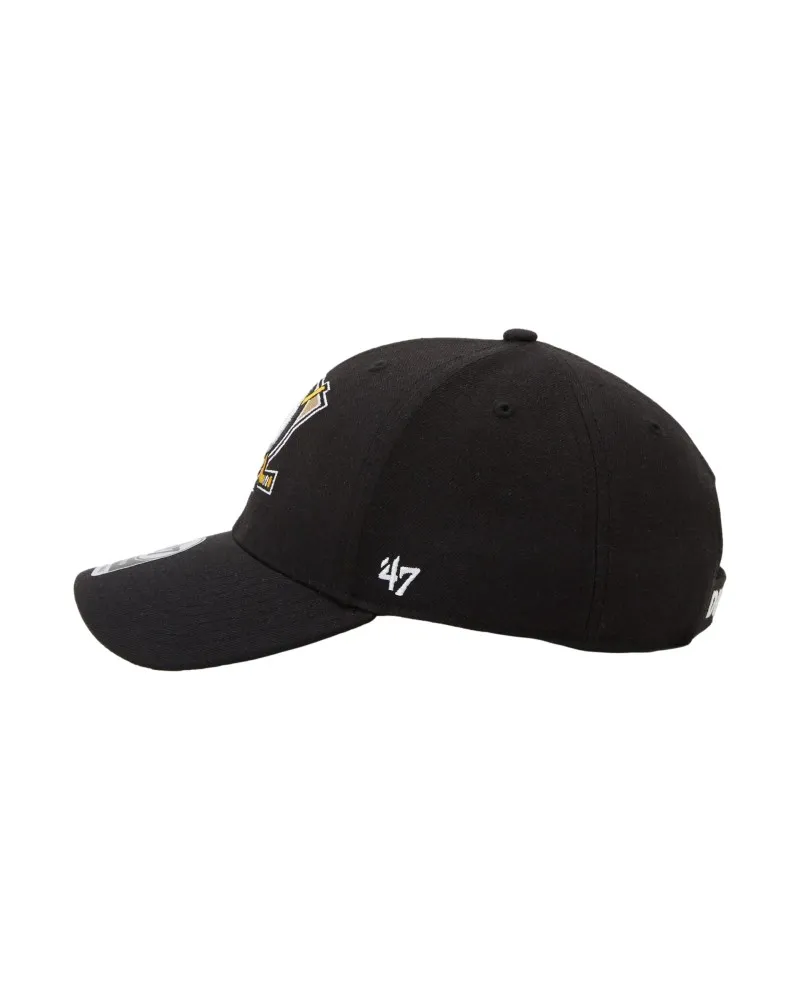 GORRA 47 BRAND NEGRA DUCKS BORDADO FRENTE VISERA CURVA