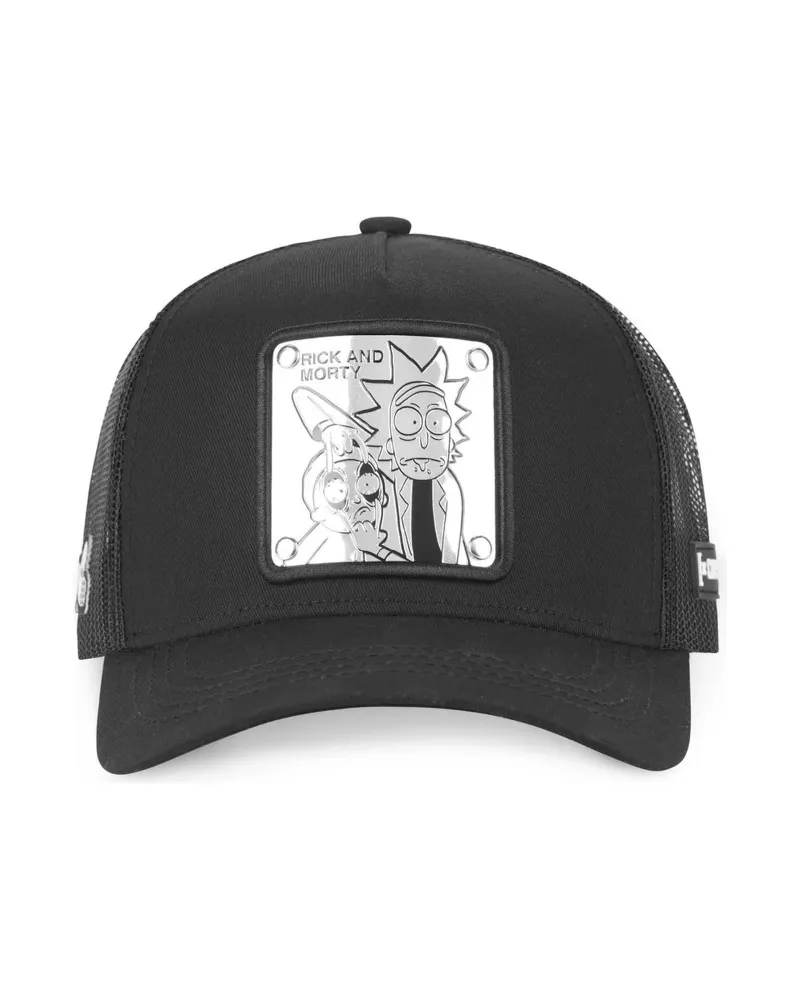 GORRA CAPSLAB NEGRA RICK & MORTY LOO3 TRUCKER CAP