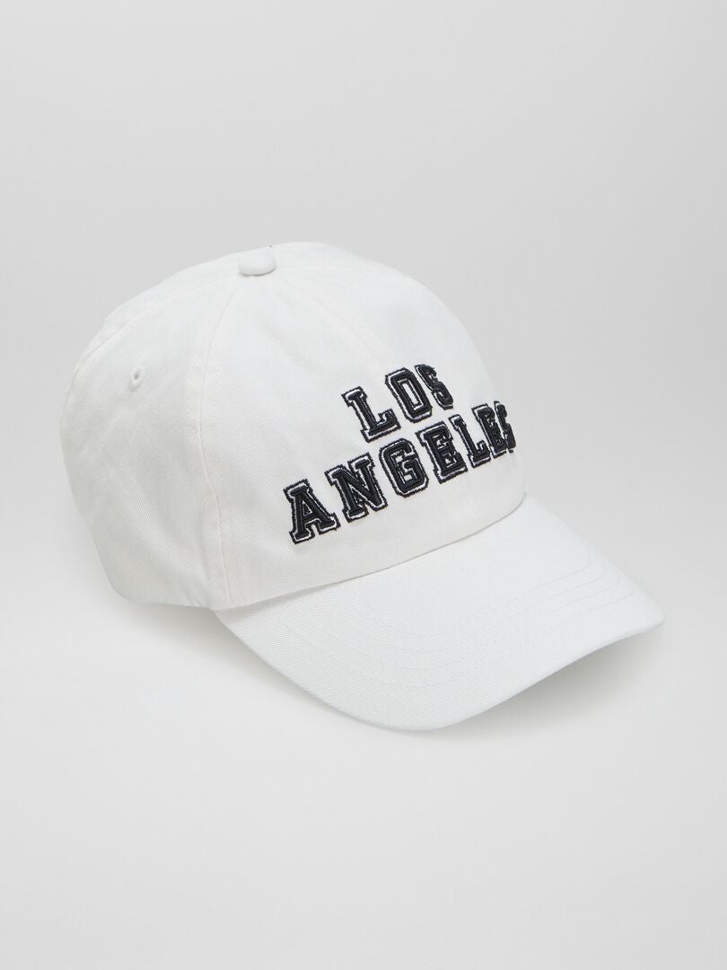 Gorra de tela - BLANCO