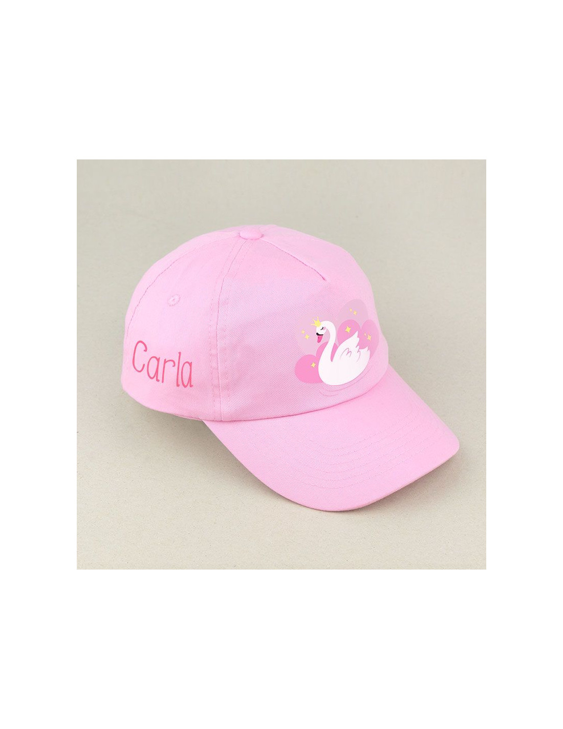 Gorra Junior Cisne Rosa o Blanca personalizada de Mi Pipo