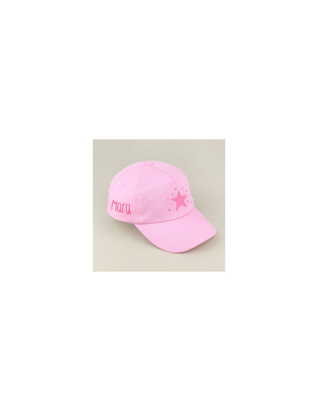 Gorra Junior Estrella Rosa o Blanca personalizada de Mi Pipo