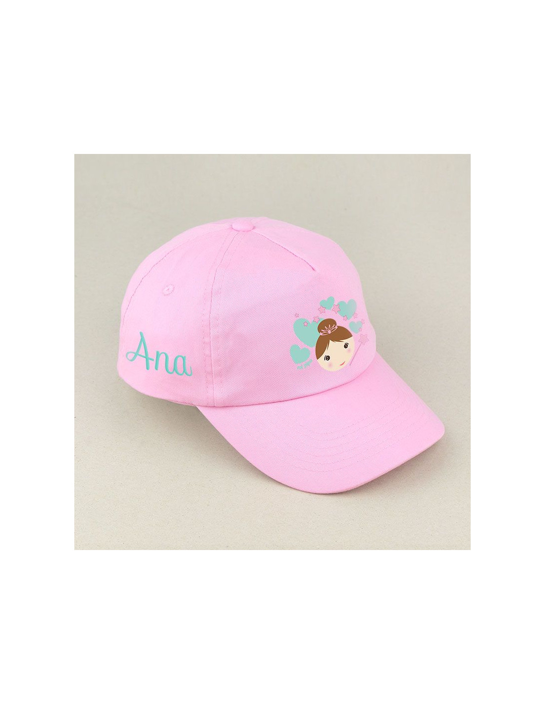 Gorra Junior Hada Rosa o Blanca personalizada de Mi Pipo