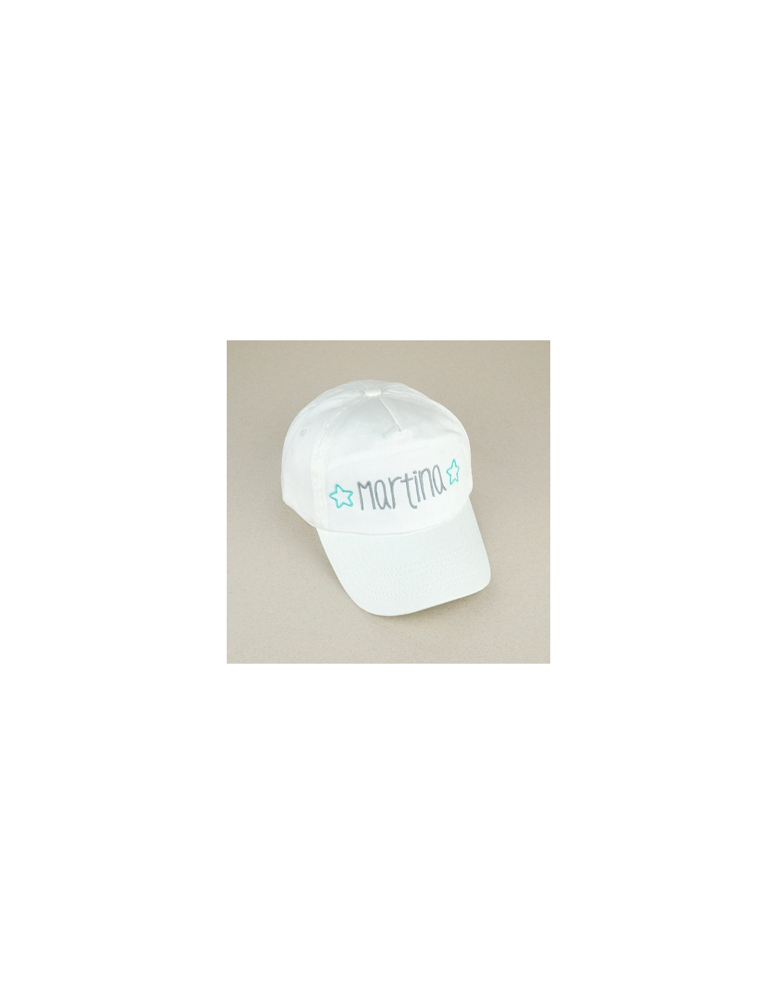 Gorra Junior Personalizada Blanca de Mi Pipo