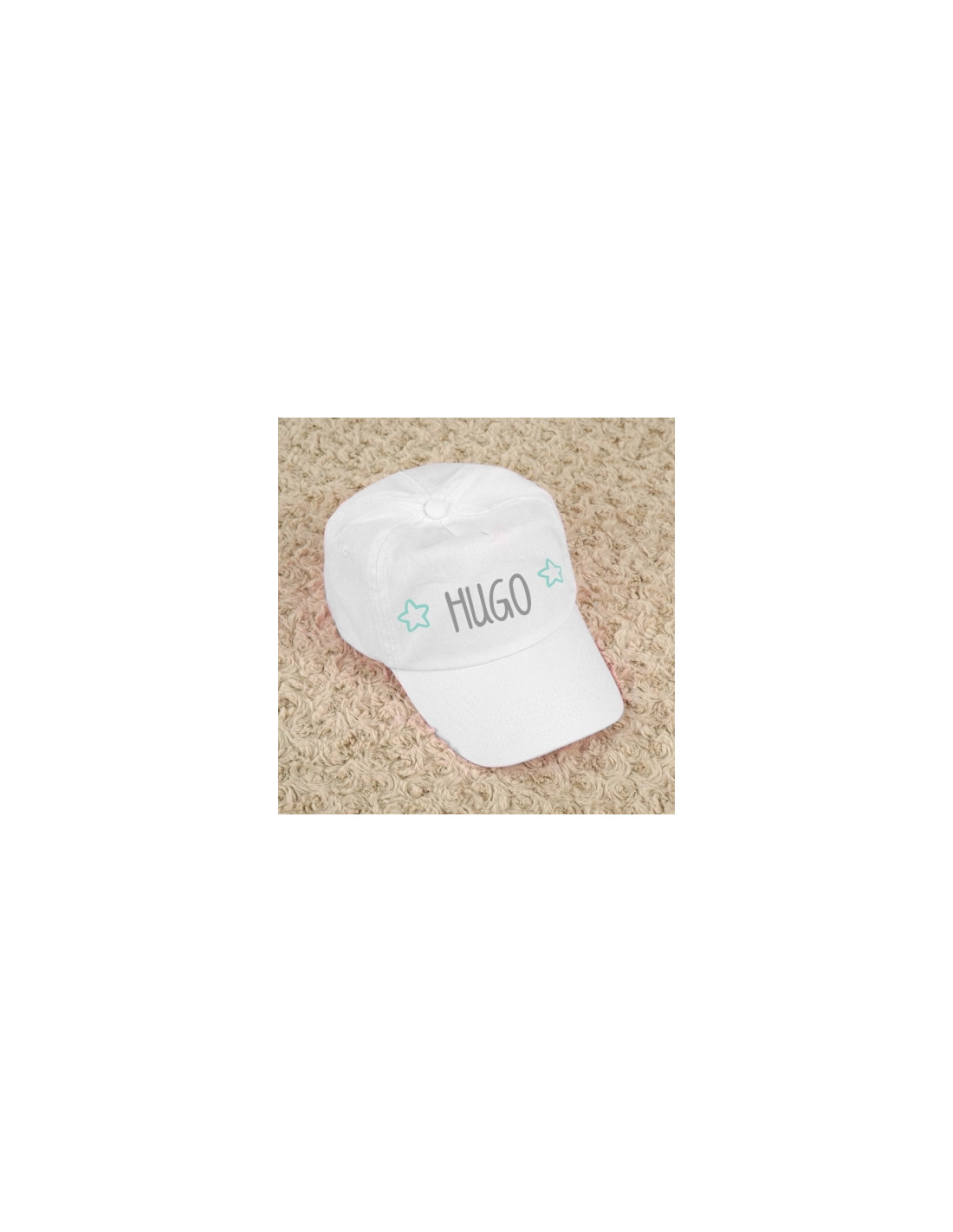 Gorra Junior Personalizada Blanca de Mi Pipo