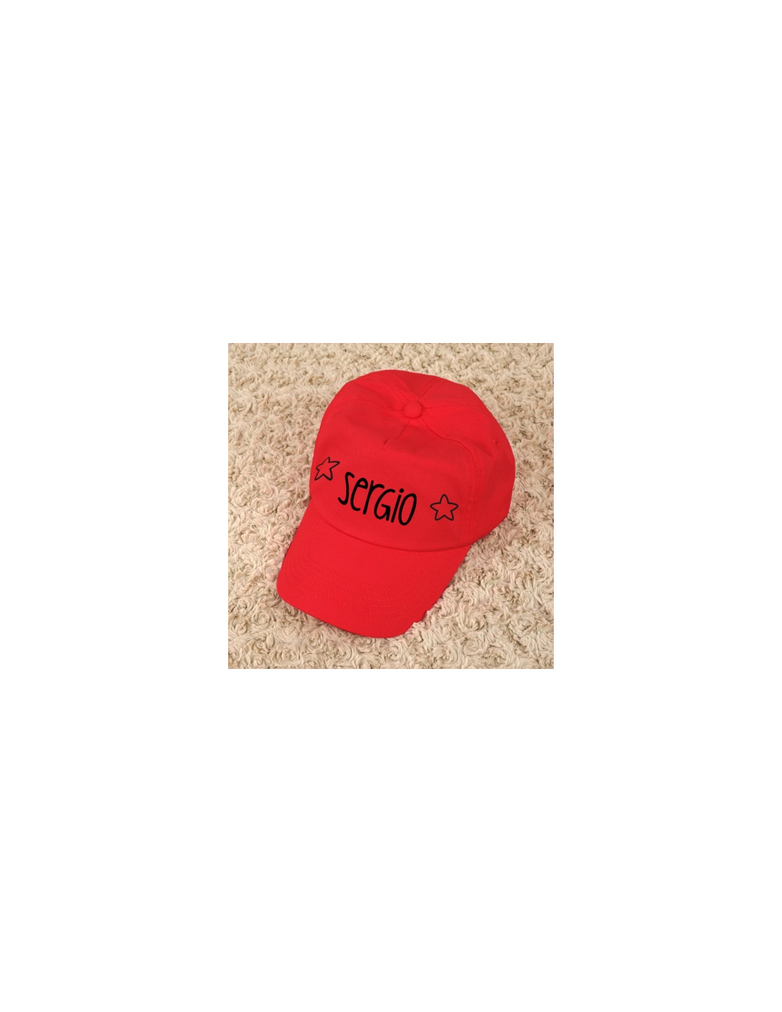 Gorra Junior Personalizada Roja de Mi Pipo